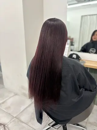 ロング 🎀暖色カラー🎀 韓国ヘア まなかのヘアスタイル