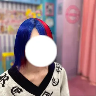 ミディアム カラー メンズ 👽KINA👽 派手髪🦖💖✨のヘアスタイル