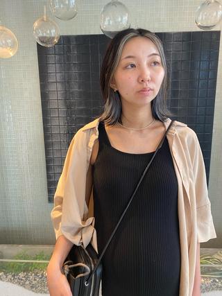 ミディアム 横地 凌のヘアスタイル