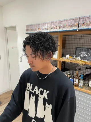 パーマ メンズ メンズパーマ 北原寿樹のヘアスタイル