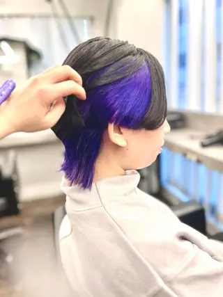 ミディアム カラー 透明感カラー特化🫧 🦋栗原🦋のヘアスタイル