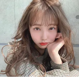 ミディアム カラー パーマ ヘアアレンジ メンズ キッズ ネイル マツエク・マツパ 当日予約⭕️ Rene’のヘアスタイル