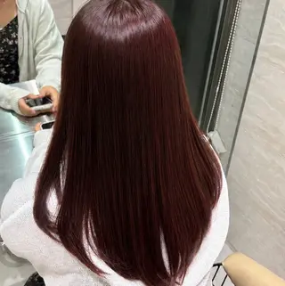 ロング カラー 🌼ゆい/透明カラー 🫧/縮毛矯正🤍のヘアスタイル