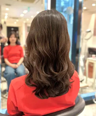 セミロング パーマ 🌸銀座No.1パー マ🌸いでいあやのヘアスタイル