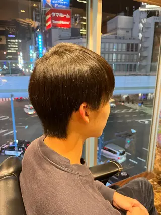 ショート メンズ 工藤 千織のヘアスタイル