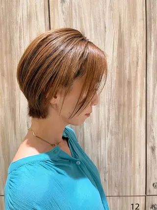 ショート 髪質改善・ショートレ イヤーボブ🧡関玲子のヘアスタイル