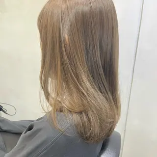ミディアム カラー Aloa透明感ヘア ♡kanami♡のヘアスタイル
