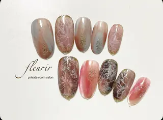 ネイル フルリール 【プライベートサロンのネイルデザイン