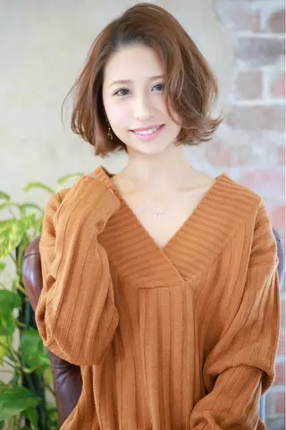 ショート ミディアム セミロング ロング カラー パーマ Soleria 田中慎一のヘアスタイル