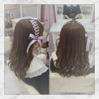 セミロング ヘアアレンジ ヘアセット/着付け 𓇼 まつもと𓇼のその他イメージ