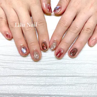 ネイル モチの良さ◉ フィルインネイル♡のネイルデザイン