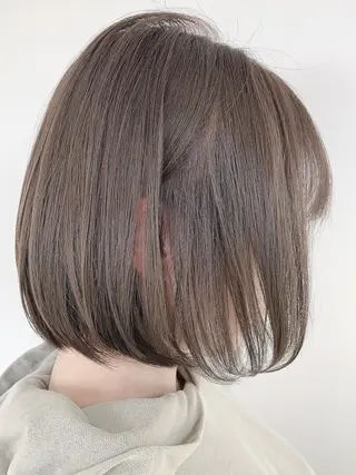 ショート カラー 藤田真凜/ボブ/ショ ート/艶カラー🩶のヘアスタイル