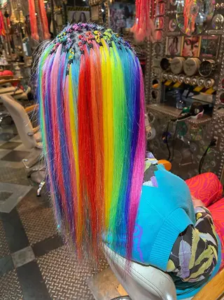 セミロング カラー ヘアアレンジ KOYA ｺﾔのヘアスタイル