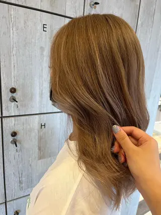 セミロング カラー アイブロウ 🔆韓国 norika🔆のヘアスタイル