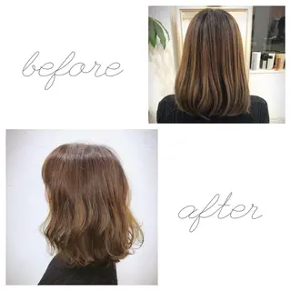 ミディアム 植野/新宿 高田馬場のヘアスタイル