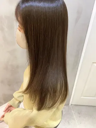 ロング カラー ヘアアレンジ ネイル マツエク・マツパ 夜23時まで予約🉑 reverieあきらのヘアスタイル