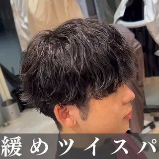 メンズ 🪶フェザーパーマ& 縦落ちパーマ/かずまのヘアスタイル