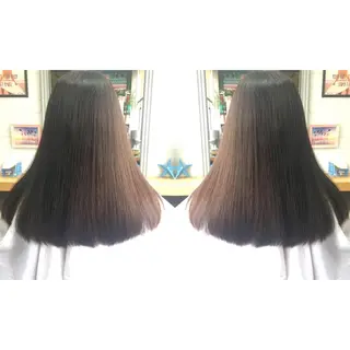 ミディアム カラー パーマ メンズhair /こえびのヘアスタイル