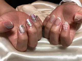 ネイル パラあり！フィルイン 美フォルムのネイルデザイン