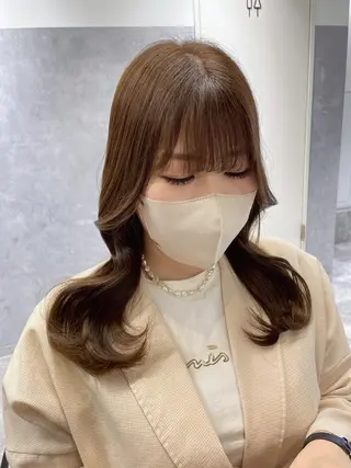 ロング 透明感カラー🇰🇷 レイヤー✨桑原　研太のヘアスタイル