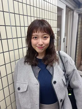 セミロング パーマ kaito 外国人風パーマ！のヘアスタイル