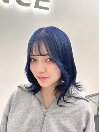 ミディアム カラー ヘアアレンジ 縮毛矯正🤍 ボブ/ HIKARIのヘアスタイル