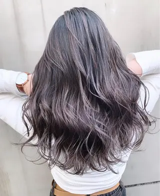 ロング カラー 【渋谷で人気】艶髪× 髪質改善/ツヤカラーのヘアスタイル