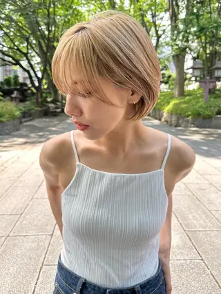 ショート 縮毛矯正/レイヤー taiga🧡のヘアスタイル