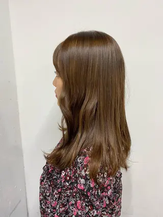 セミロング カラー satsuki レイヤー・暖色のヘアスタイル