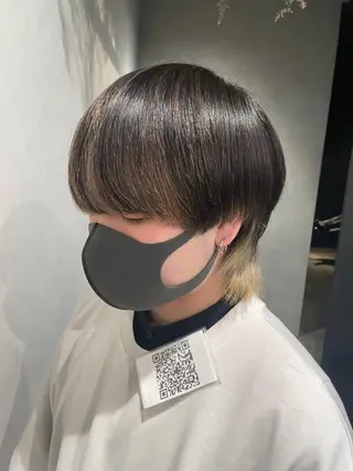 ショート ハイトーンカラー が絶対可愛い✨泰聖✨のヘアスタイル