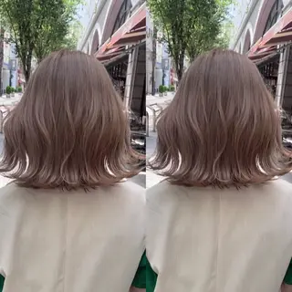 ミディアム カラー ヘアアレンジ メンズカット ブリーチ ‬JINのヘアスタイル