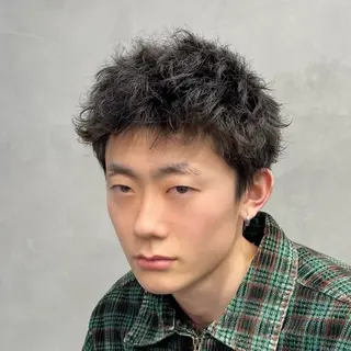 ショート パーマ ヘアアレンジ メンズ fifth 石川 凪のヘアスタイル
