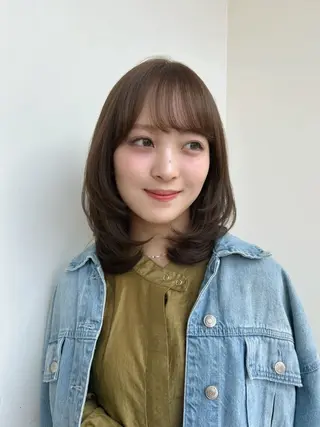 ミディアム カラー ナチュラル🕰️流山 /Ruko🌱のヘアスタイル