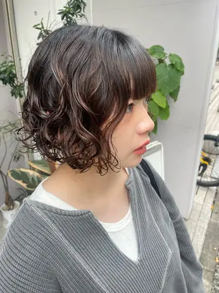 ショート パーマ 東 史夏のヘアスタイル