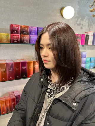 ロング 今話題の艶髪矯正 美艶カラー/FUKAのヘアスタイル