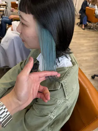 ミディアム 大木 光明のヘアスタイル
