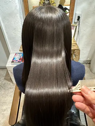 ロング カラー 美髪質改善✨ 縮毛矯正✨HIDEのヘアスタイル