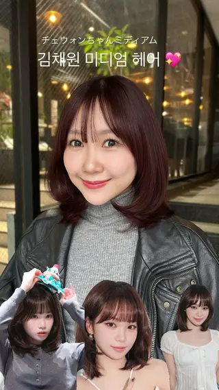 ミディアム カラー 柔らか垢抜けｶﾗｰと ｶｯﾄ🫧ASUKAのヘアスタイル