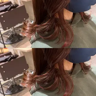セミロング 今話題の艶髪矯正 美艶カラー/FUKAのヘアスタイル