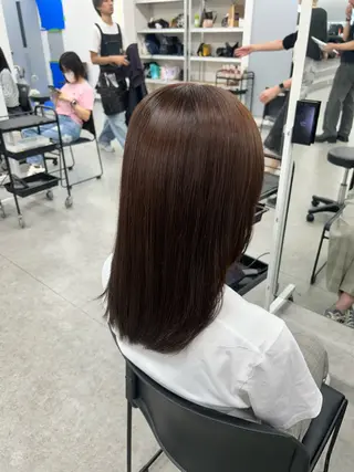 ロング カラー ヘアアレンジ メンズ さくら🍒 暖色カラー/髪質改善のヘアスタイル