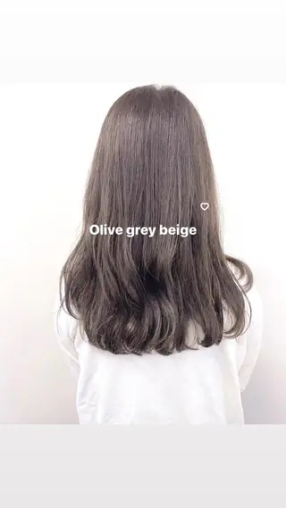 ロング カラー misaki🎀 まろみ透け感カラーのヘアスタイル