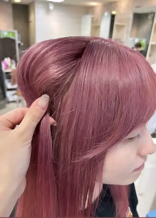 ミディアム レイヤー/艶髪カラー 森本くるみのヘアスタイル