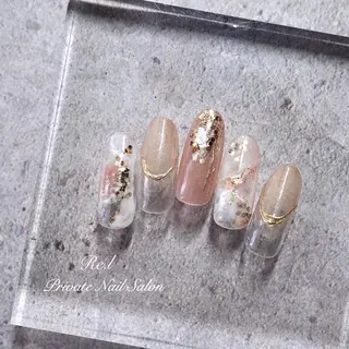 ネイル モチの良さ◉ フィルインネイル♡のネイルデザイン