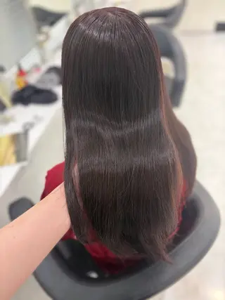 ロング カラー ヘアアレンジ 💓色落ちまで綺麗な 垢抜けカラー💓のヘアスタイル