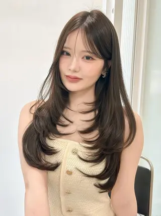 カラー オリーブ🫒 layer🤍天神店のヘアスタイル