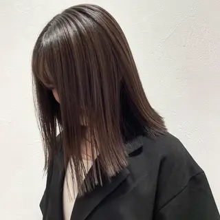 ミディアム 盛れる透明感カラー momokaのヘアスタイル