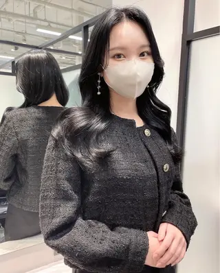 ロング 韓国レイヤーカット 髪質改善▫️水野有真のヘアスタイル