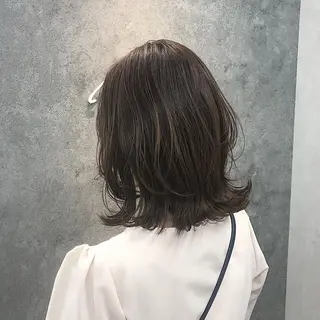 ミディアム 所渉/韓国レイヤー /ウルフカットのヘアスタイル