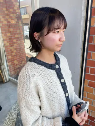 ミディアム 大人のボブパーマ ˗ˋˏairiˎˊ˗のヘアスタイル
