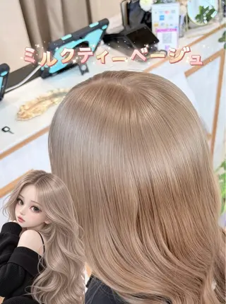 ロング 艶カラー/髪質改善/ 韓国レイヤー/ふうかのヘアスタイル